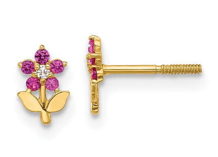 14k Yellow Gold Earrings Style YE2207 - Classique Jewelry Inc.