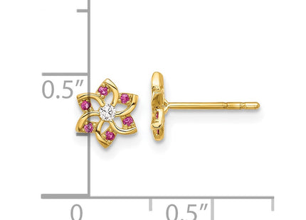 14k Yellow Gold Earrings Style YE2208 - Classique Jewelry Inc.