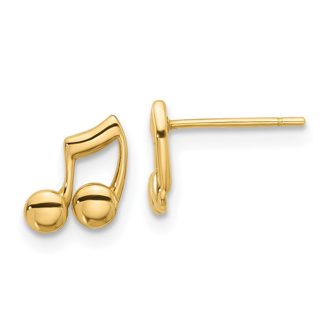 14k Yellow Gold Earrings Style YE2220 - Classique Jewelry Inc.