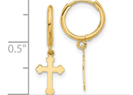 14k Yellow Gold Earrings Style YE2222 - Classique Jewelry Inc.