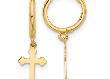 14k Yellow Gold Earrings Style YE2222 - Classique Jewelry Inc.