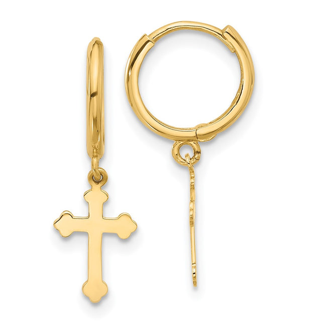 14k Yellow Gold Earrings Style YE2222 - Classique Jewelry Inc.
