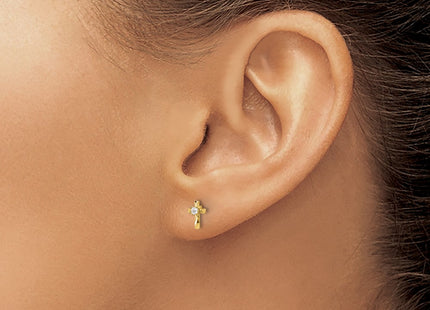 14k Yellow Gold Earrings Style YE2224 - Classique Jewelry Inc.