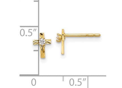 14k Yellow Gold Earrings Style YE2224 - Classique Jewelry Inc.