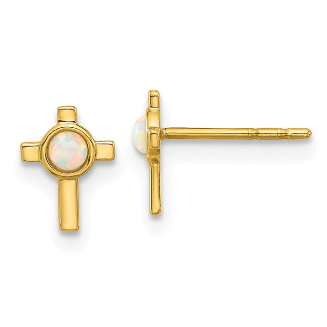 14k Yellow Gold Earrings Style YE2225 - Classique Jewelry Inc.