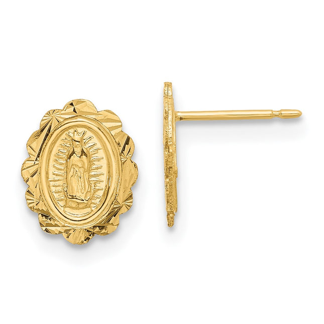 14k Yellow Gold Earrings Style YE2228 - Classique Jewelry Inc.
