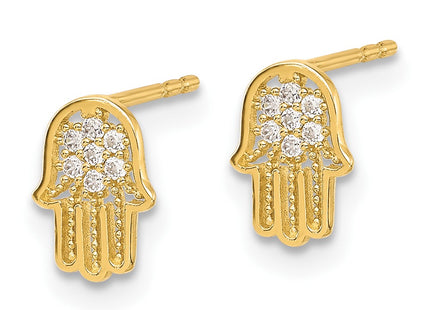 14k Yellow Gold Earrings Style YE2229 - Classique Jewelry Inc.