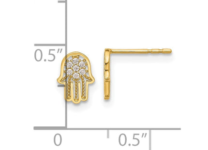 14k Yellow Gold Earrings Style YE2229 - Classique Jewelry Inc.