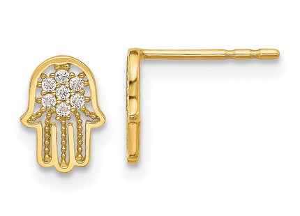 14k Yellow Gold Earrings Style YE2229 - Classique Jewelry Inc.