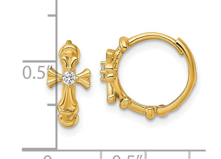 14k Yellow Gold Earrings Style YE2231 - Classique Jewelry Inc.