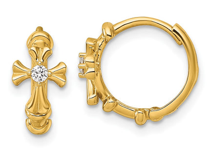 14k Yellow Gold Earrings Style YE2231 - Classique Jewelry Inc.