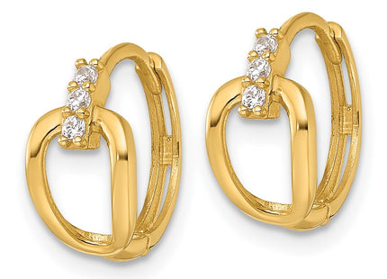 14k Yellow Gold Earrings Style YE2232 - Classique Jewelry Inc.