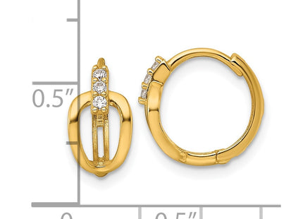 14k Yellow Gold Earrings Style YE2232 - Classique Jewelry Inc.