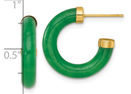 14k Yellow Gold Earrings Style YE2233 - Classique Jewelry Inc.