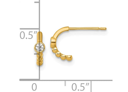 14k Yellow Gold Earrings Style YE2235 - Classique Jewelry Inc.