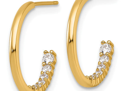 14k Yellow Gold Earrings Style YE2239 - Classique Jewelry Inc.