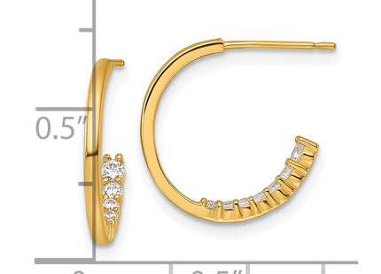 14k Yellow Gold Earrings Style YE2239 - Classique Jewelry Inc.