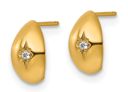 14k Yellow Gold Earrings Style YE2240 - Classique Jewelry Inc.