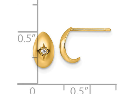 14k Yellow Gold Earrings Style YE2240 - Classique Jewelry Inc.