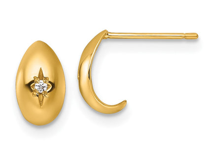 14k Yellow Gold Earrings Style YE2240 - Classique Jewelry Inc.