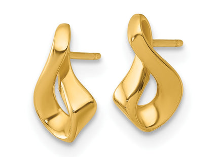 14k Yellow Gold Earrings Style YE2242 - Classique Jewelry Inc.