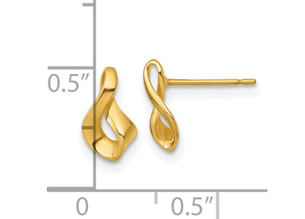 14k Yellow Gold Earrings Style YE2242 - Classique Jewelry Inc.