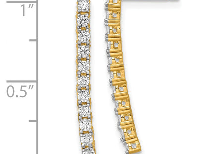 14k Yellow Gold Earrings Style YE2244 - Classique Jewelry Inc.