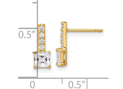 14k Yellow Gold Earrings Style YE2245 - Classique Jewelry Inc.