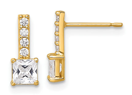 14k Yellow Gold Earrings Style YE2245 - Classique Jewelry Inc.