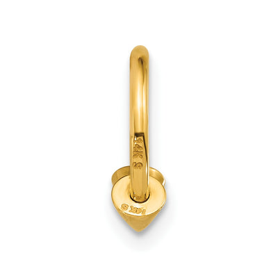 14K Polished 16 gauge Screw-Off End Pointed Ear Cuff/Body Jewelry