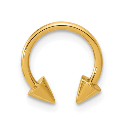 14K Polished 16 gauge Screw-Off End Pointed Ear Cuff/Body Jewelry