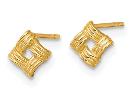 14k Yellow Gold Earrings Style YE2257 - Classique Jewelry Inc.