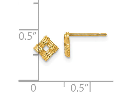 14k Yellow Gold Earrings Style YE2257 - Classique Jewelry Inc.