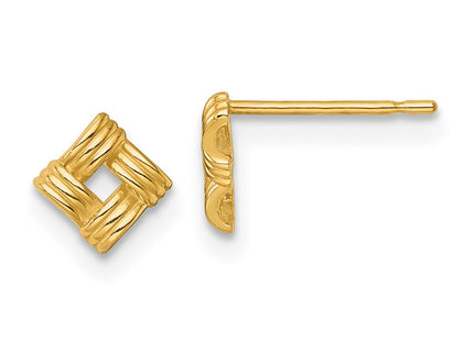 14k Yellow Gold Earrings Style YE2257 - Classique Jewelry Inc.