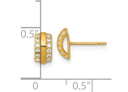 14k Yellow Gold Earrings Style YE2259 - Classique Jewelry Inc.