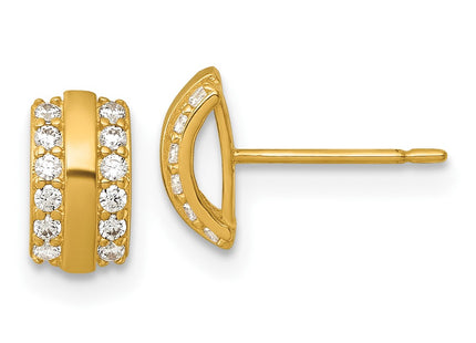 14k Yellow Gold Earrings Style YE2259 - Classique Jewelry Inc.