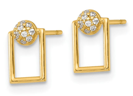 14k Yellow Gold Earrings Style YE2260 - Classique Jewelry Inc.