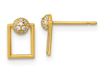 14k Yellow Gold Earrings Style YE2260 - Classique Jewelry Inc.