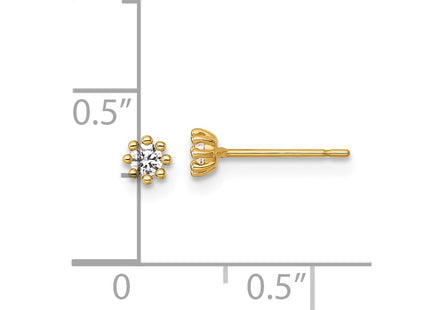 14k Yellow Gold Earrings Style YE2261 - Classique Jewelry Inc.