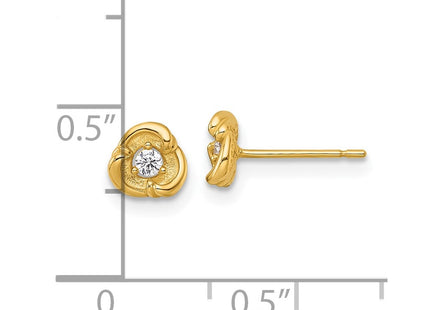 14k Yellow Gold Earrings Style YE2262 - Classique Jewelry Inc.