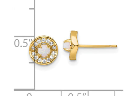 14k Yellow Gold Earrings Style YE2263 - Classique Jewelry Inc.