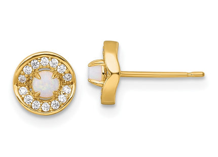 14k Yellow Gold Earrings Style YE2263 - Classique Jewelry Inc.