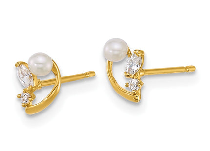 14k Yellow Gold Earrings Style YE2264 - Classique Jewelry Inc.