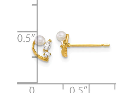 14k Yellow Gold Earrings Style YE2264 - Classique Jewelry Inc.