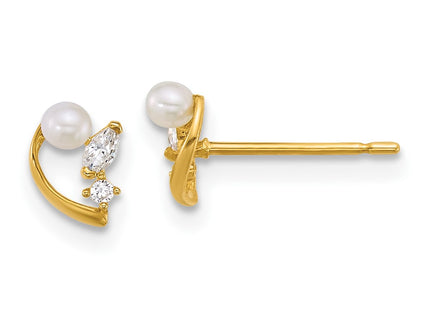 14k Yellow Gold Earrings Style YE2264 - Classique Jewelry Inc.