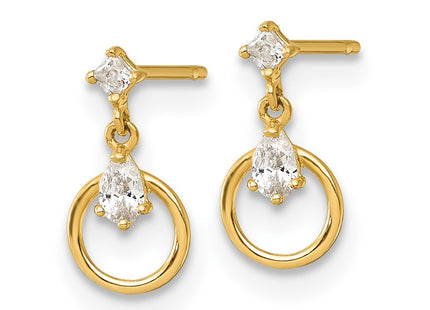 14k Yellow Gold Earrings Style YE2265 - Classique Jewelry Inc.