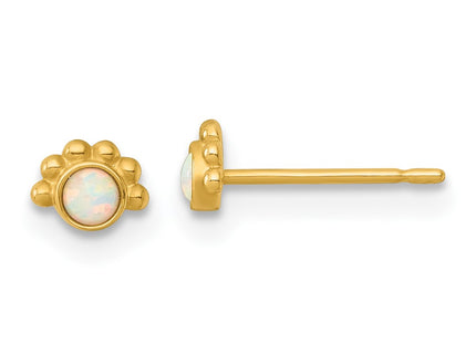 14k Yellow Gold Earrings Style YE2266 - Classique Jewelry Inc.