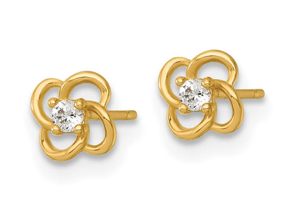 14k Yellow Gold Earrings Style YE2267 - Classique Jewelry Inc.