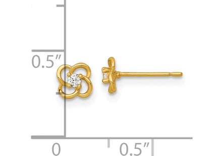 14k Yellow Gold Earrings Style YE2267 - Classique Jewelry Inc.