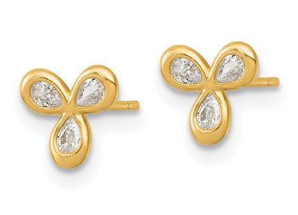 14k Yellow Gold Earrings Style YE2268 - Classique Jewelry Inc.